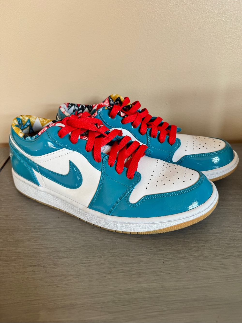 [DC6991-400] Mens‎ Air Jordan Retro 1 Low SE 'Barcelona Cyber Teal' Size 10